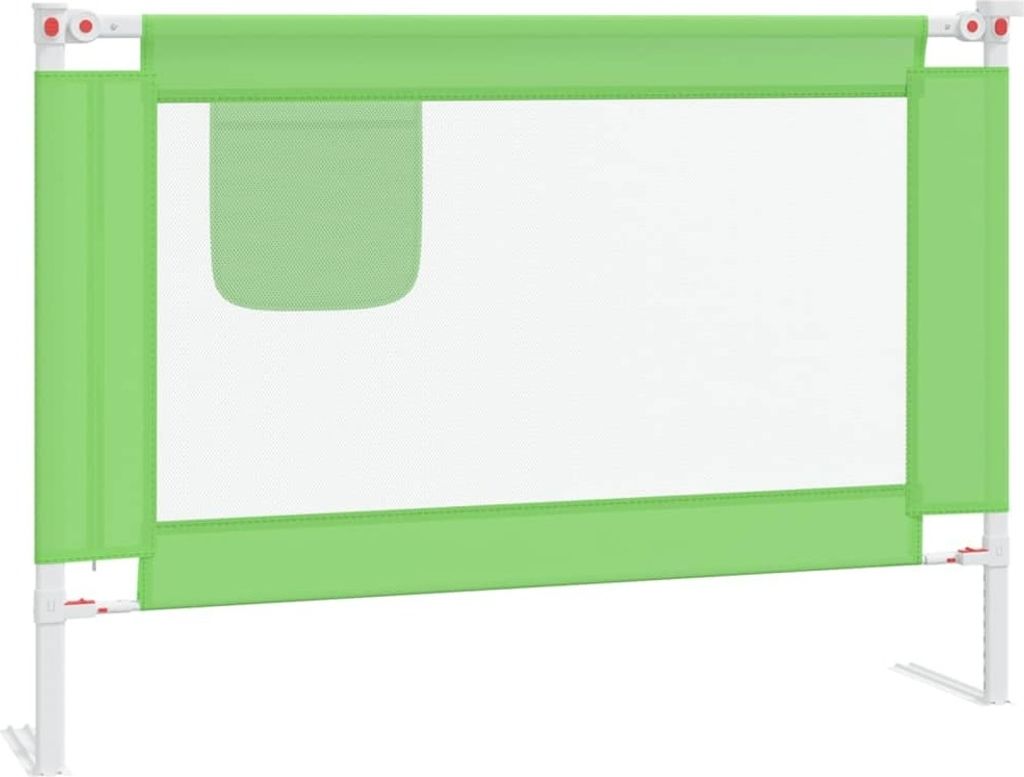 Kleinkind-Bettschutzgitter Grün 90x25 cm Stoff
