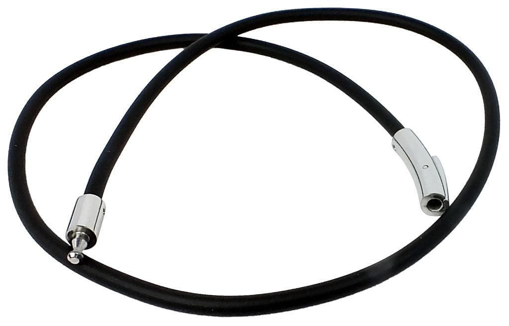 Halsschmuck | Kautschuk Collier, Edelstahl-Klickverschluss Produktbild 
