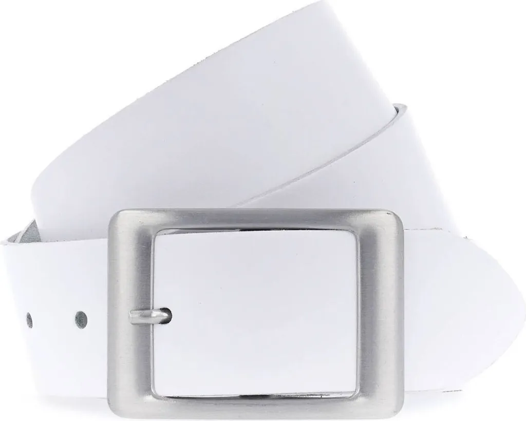 Vanzetti Pelle cintura Classics 40mm Leather Belt W85 White bianco