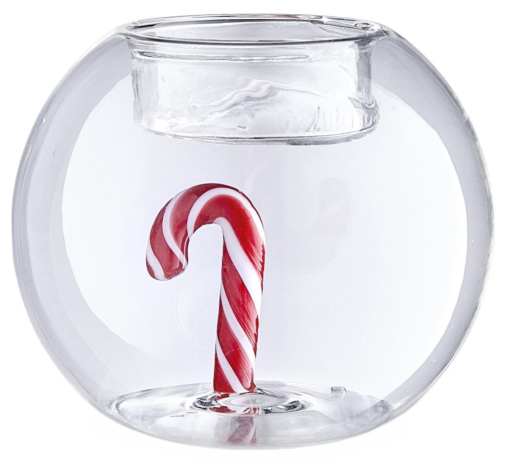 BUTLERS Teelichthalter MERRY&BRIGHT Candy Cane Produktbild 