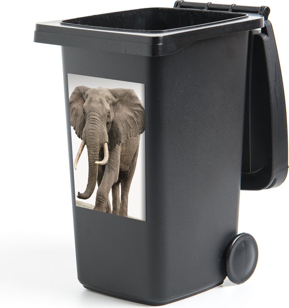 MuchoWow Mülltonnenaufkleber Elefant - Kinder - Tiere - Mädchen 40x60 cm - Mültonnen-sticker - Sticker - Aufkleber für die Mülltonne
