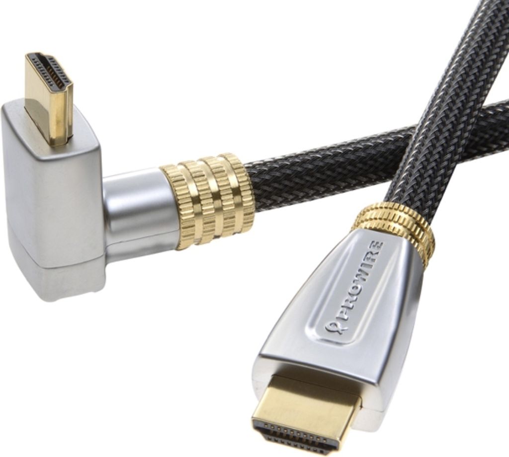PROWIRE HQ HDMI-Kabel 3m mit 90° Stecker