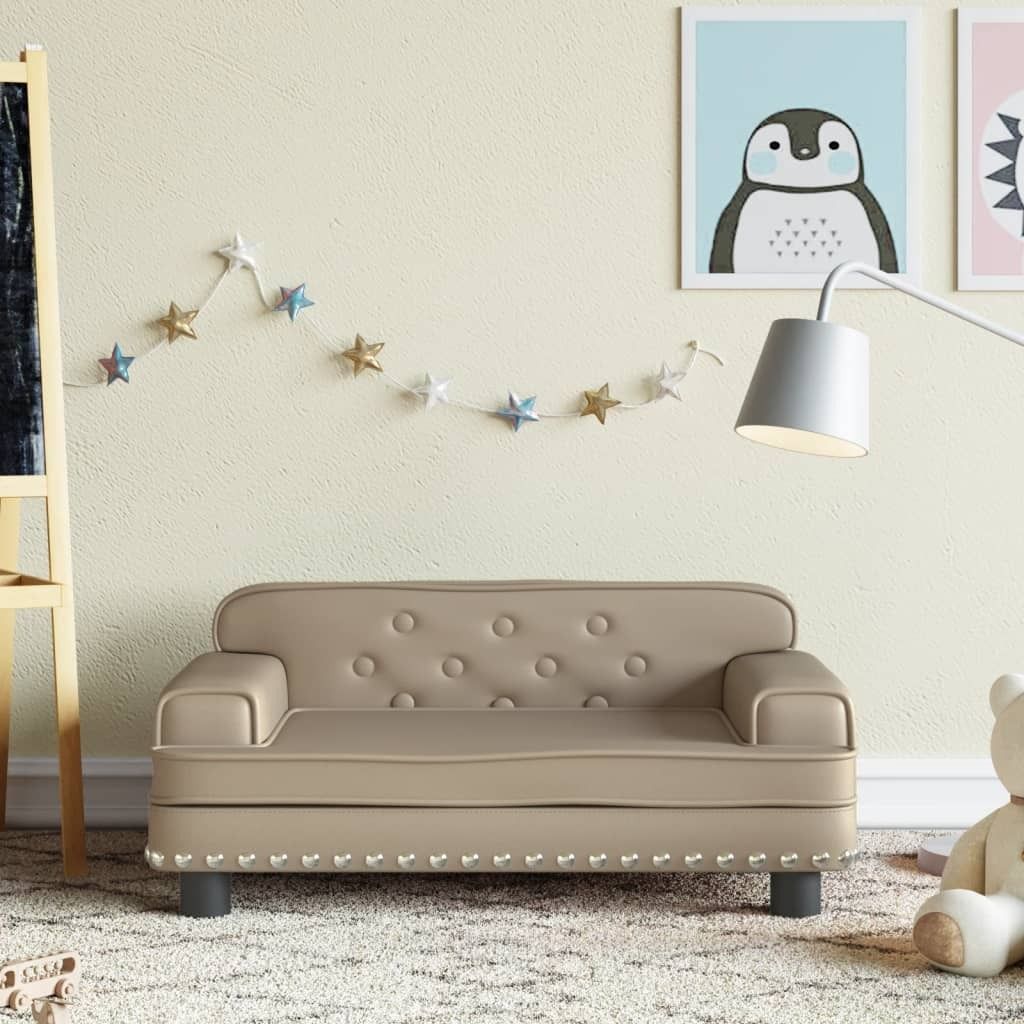 CLORIS Designermöbel Kindersofa Cappuccino 70x45x30 cm Kunstleder , Kinderschränke Design 2024