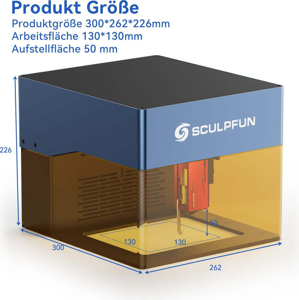 SCULPFUN iCube Pro 5W Graviermaschine mit Lightburn Produktbild 3