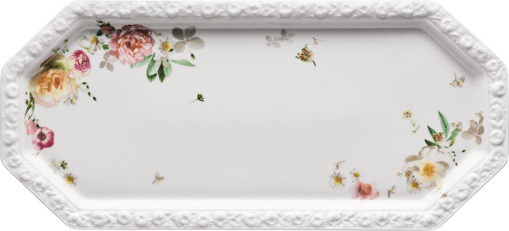 Rosenthal Maria Pink Rose Kuchenplatte rechteckig