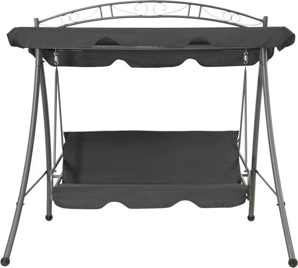 vidaXL Balancelle de jardin avec fonction lit et toit Image du produit 