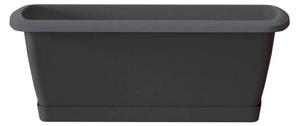 Skrzynka balkonowa antracytowa 40 cm do kwiatów/ziół