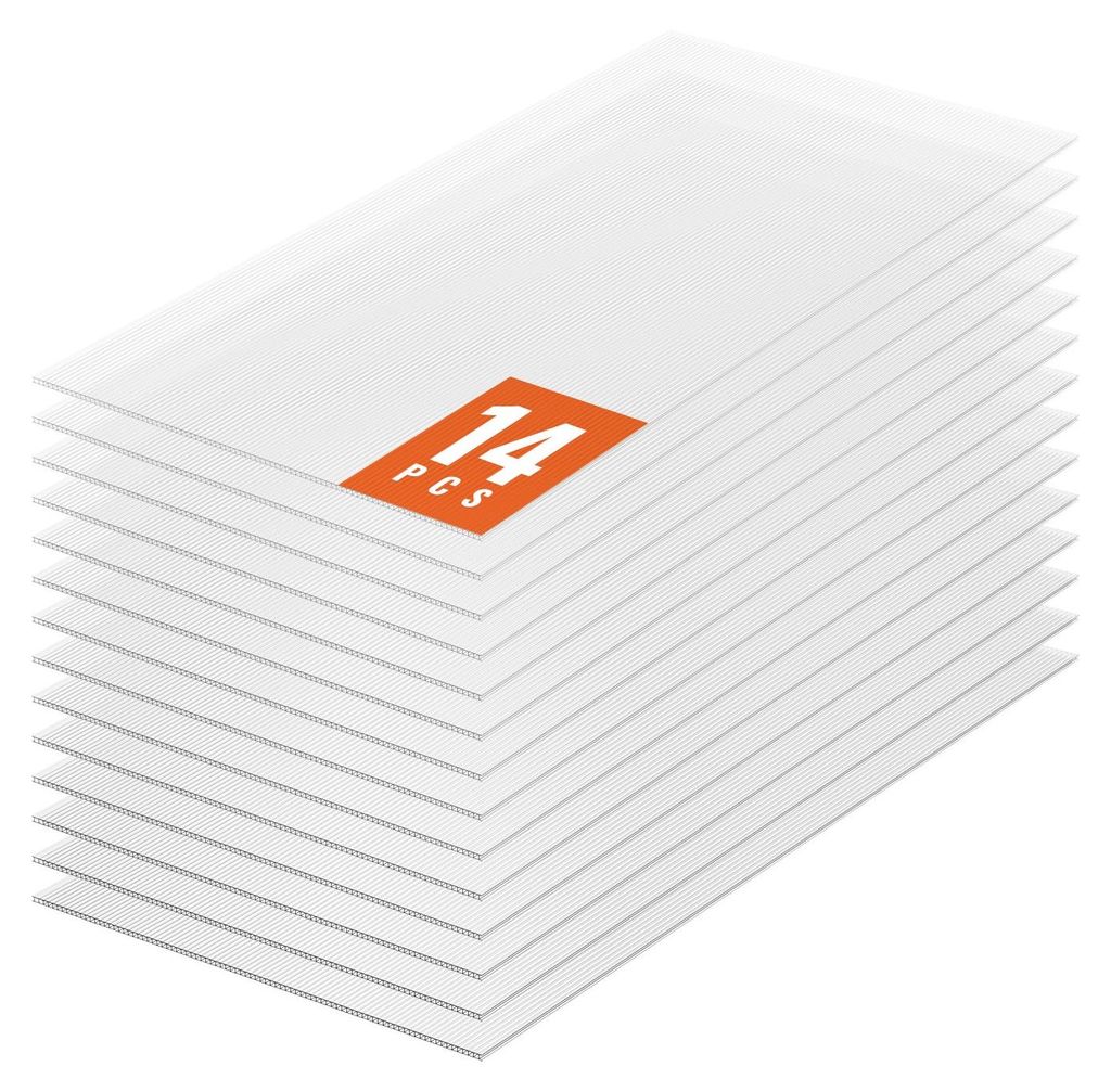 VEVOR Kit de 14 plaques de serre en polycarbonate, 1210 x Image du produit 