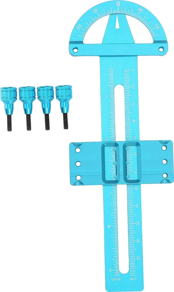 Régleur d'amortisseur voiture RC en aluminium durable coloris bleu