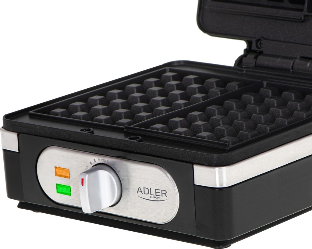 Adler AD 3056 Antihaft-Waffeleisen 2000 W Belgisches Produktbild 6