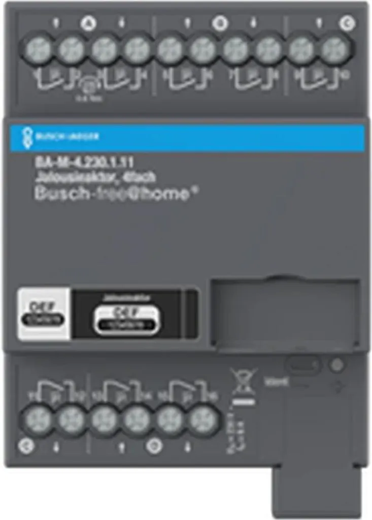 Module de commande pour stores 4 sorties Busch-free@home 230V REG