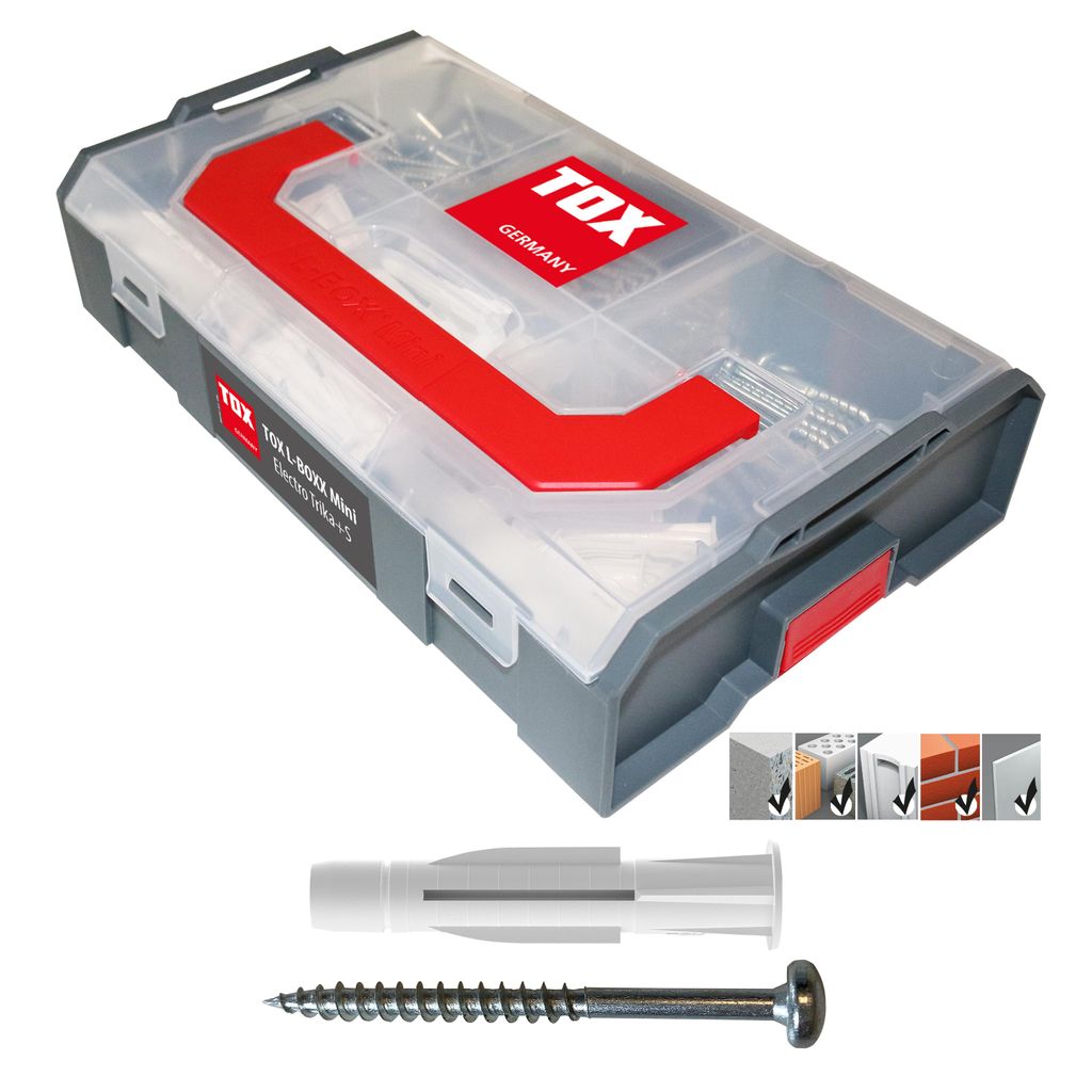 TOX L-Boxx Mini Electro Trika+S Sortiment 232 tlg. / innen