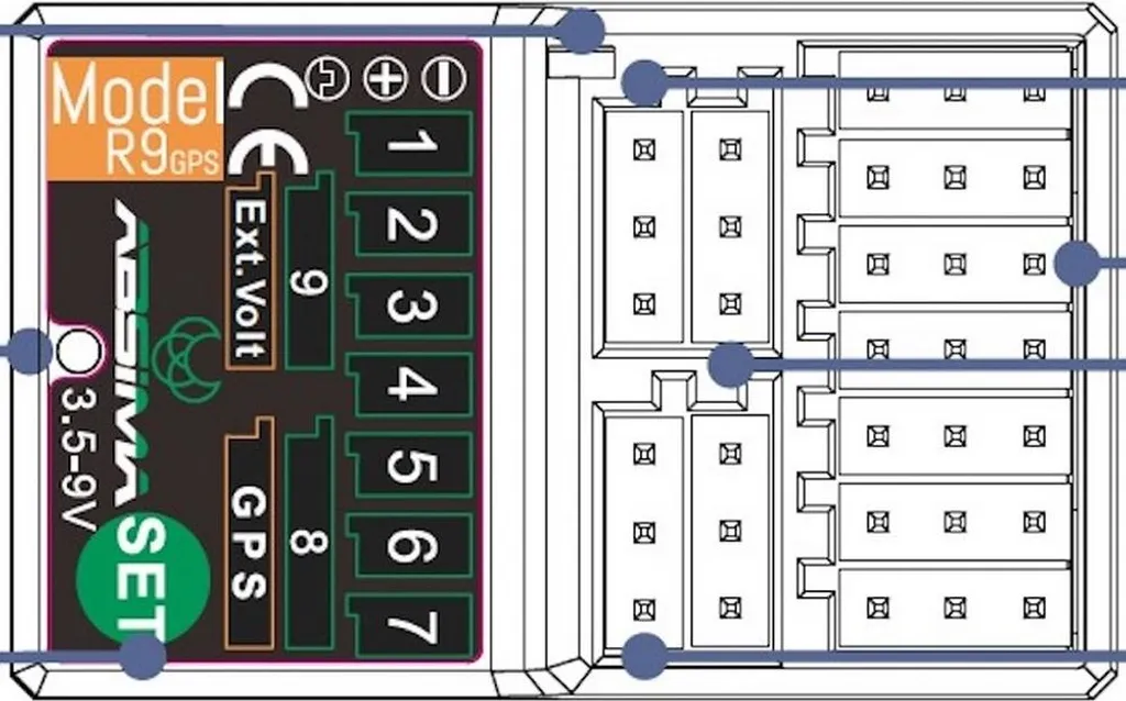 Récepteur R9GPS pour CR9T idéal pour le suivi GPS et pilotage longue portée