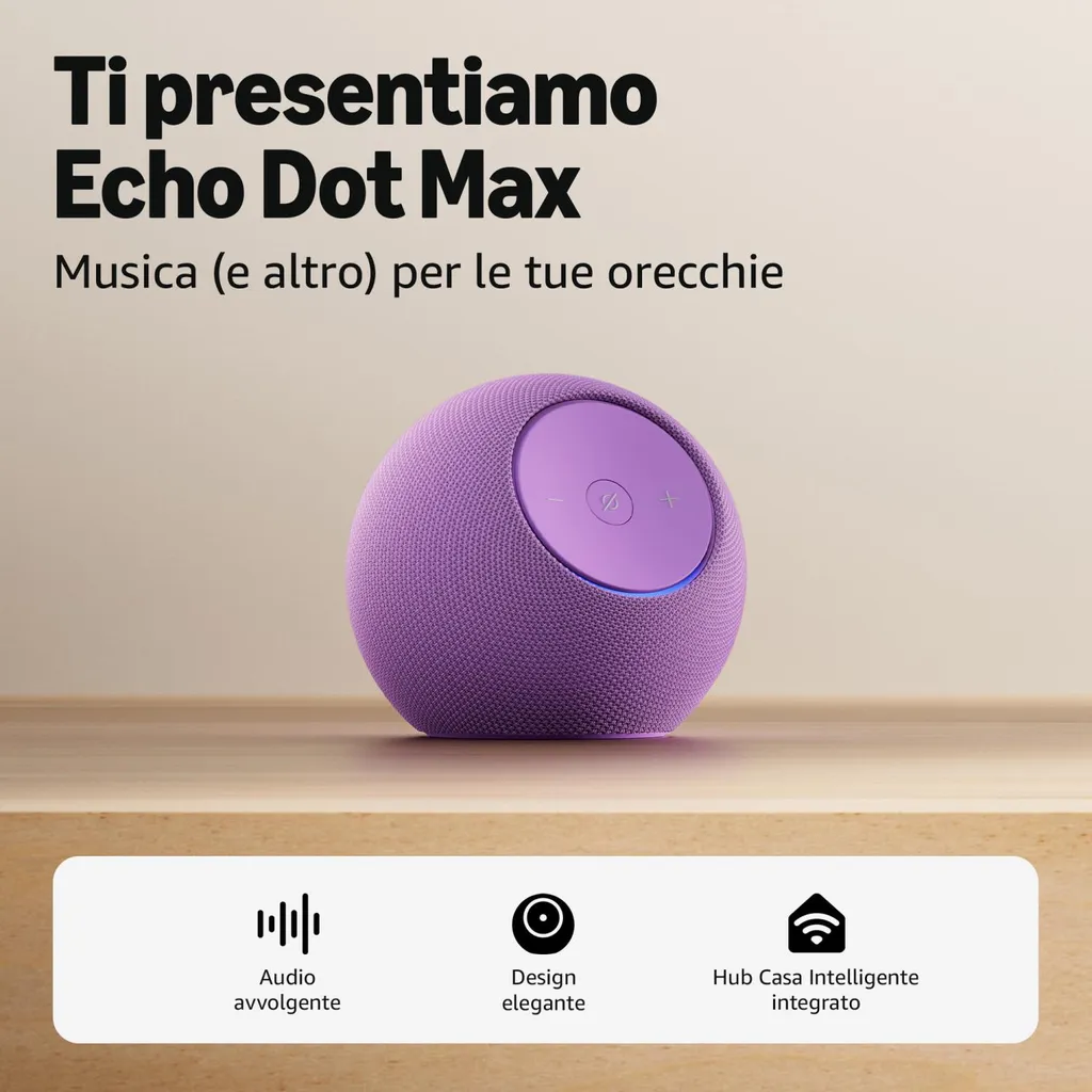 Assistant vocal Amazon Alexa Echo Dot Max violet de dernière génération - 13