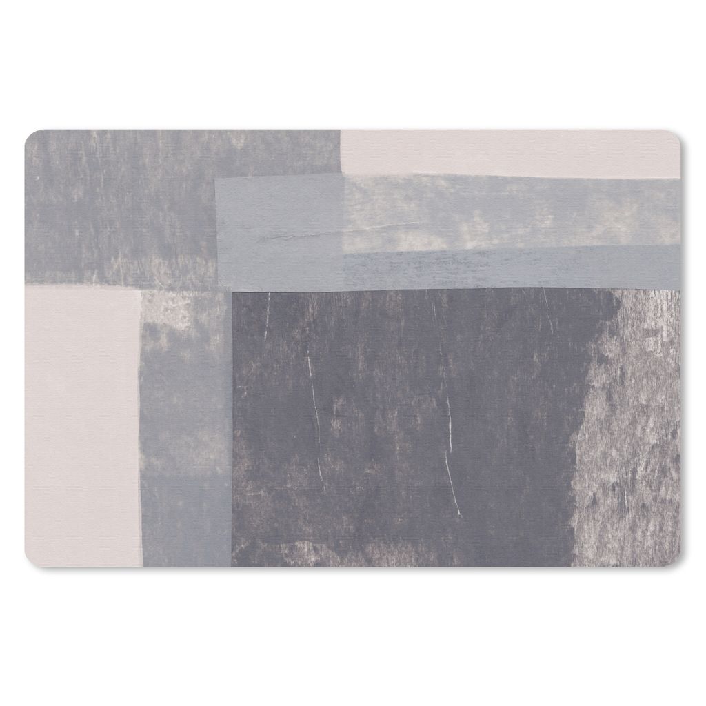 MuchoWow Schreibtischunterlage Formen - Abstrakt - Malerei - Geometrie 60x40 cm - XXL Mauspad - Großes Mauspad