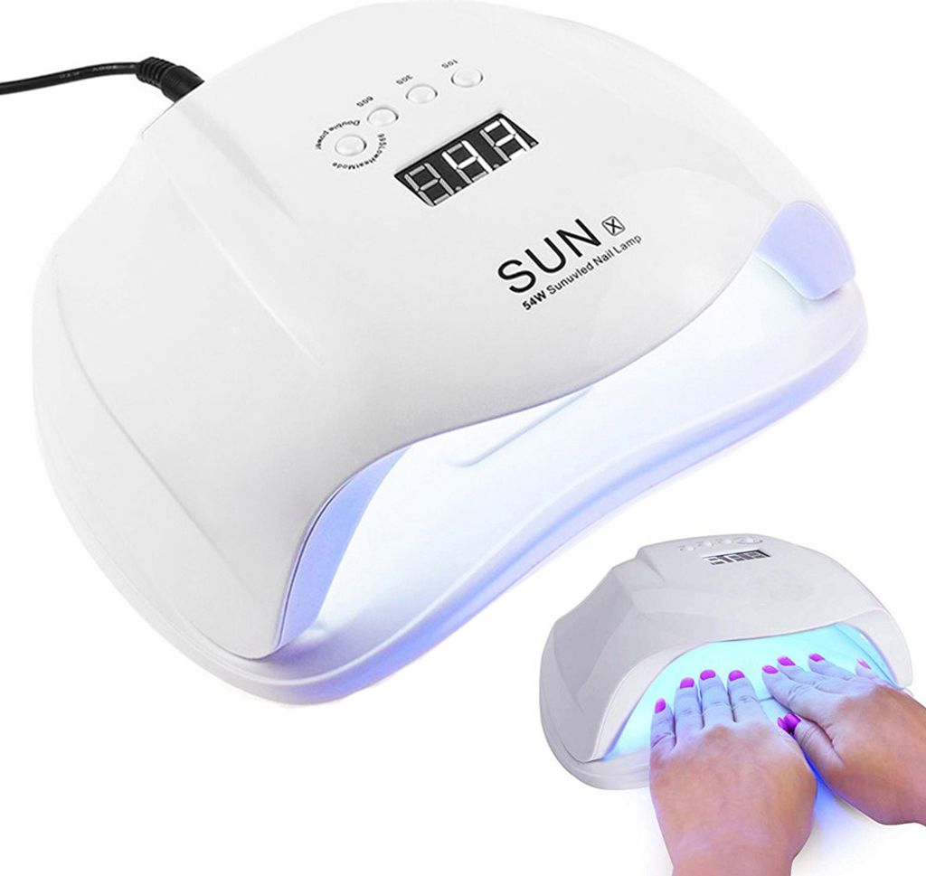 UV LED Nagellampe 54W , Bewegungssensor , 36 LEDs , 4 Produktbild 