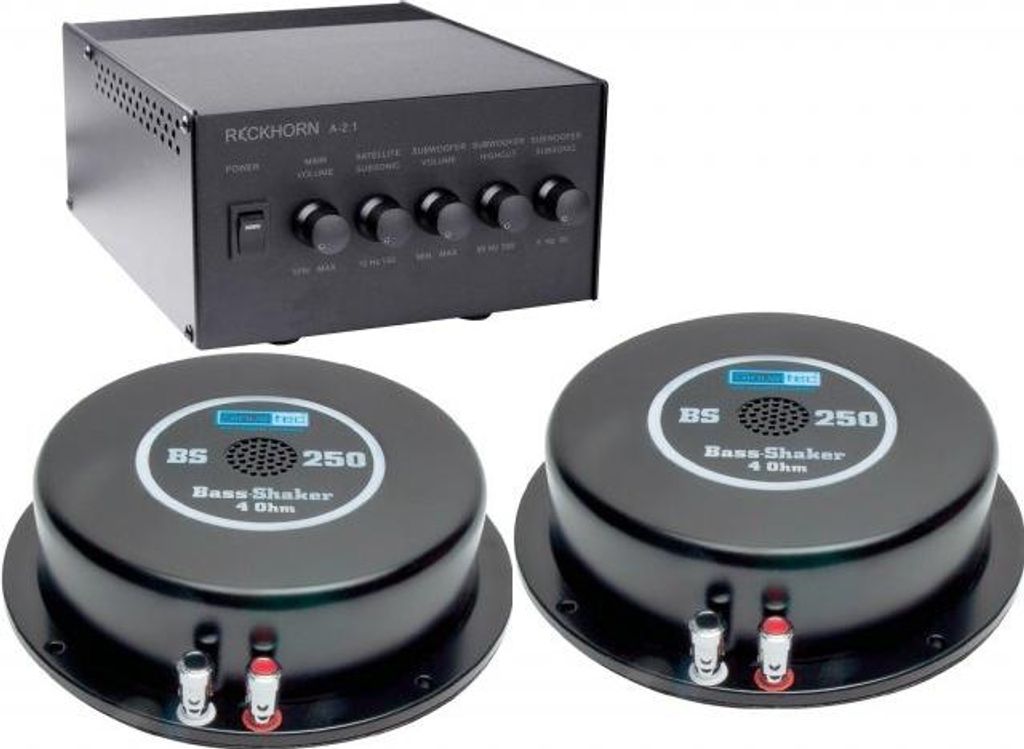 Reckhorn A-2.1 Stereo Verstärker + Mono Subwoofer Ausgang + Produktbild 