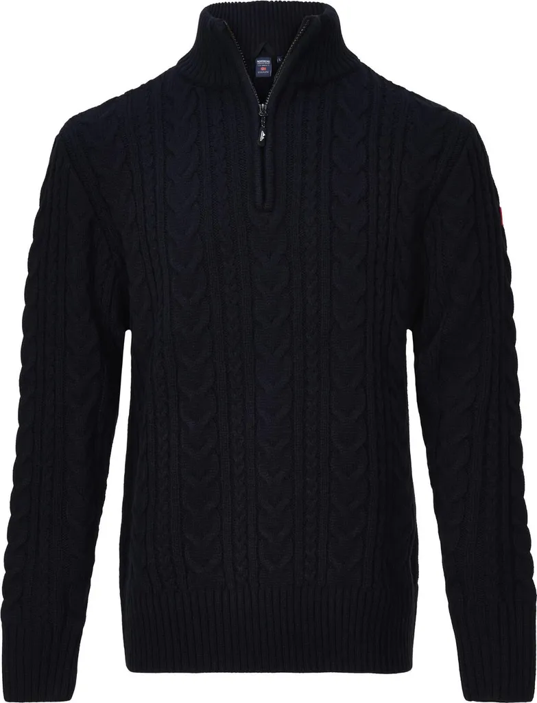 Maglia Nordberg Kol con mezza zip - Uomo - Blu navy - Taglia L