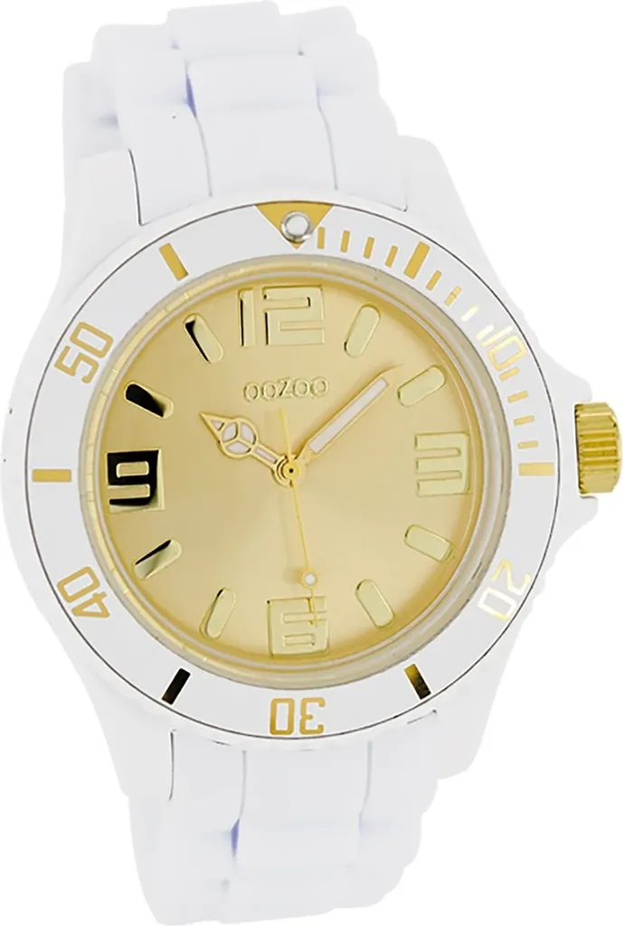 Oozoo Vintage D2UOC5063A Montre Femme Quartz Silicone Blanc Mat