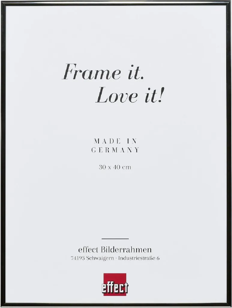 Cornice Alluminio 24x30 Argento Antico con Vetro Museale | Effect Quadro