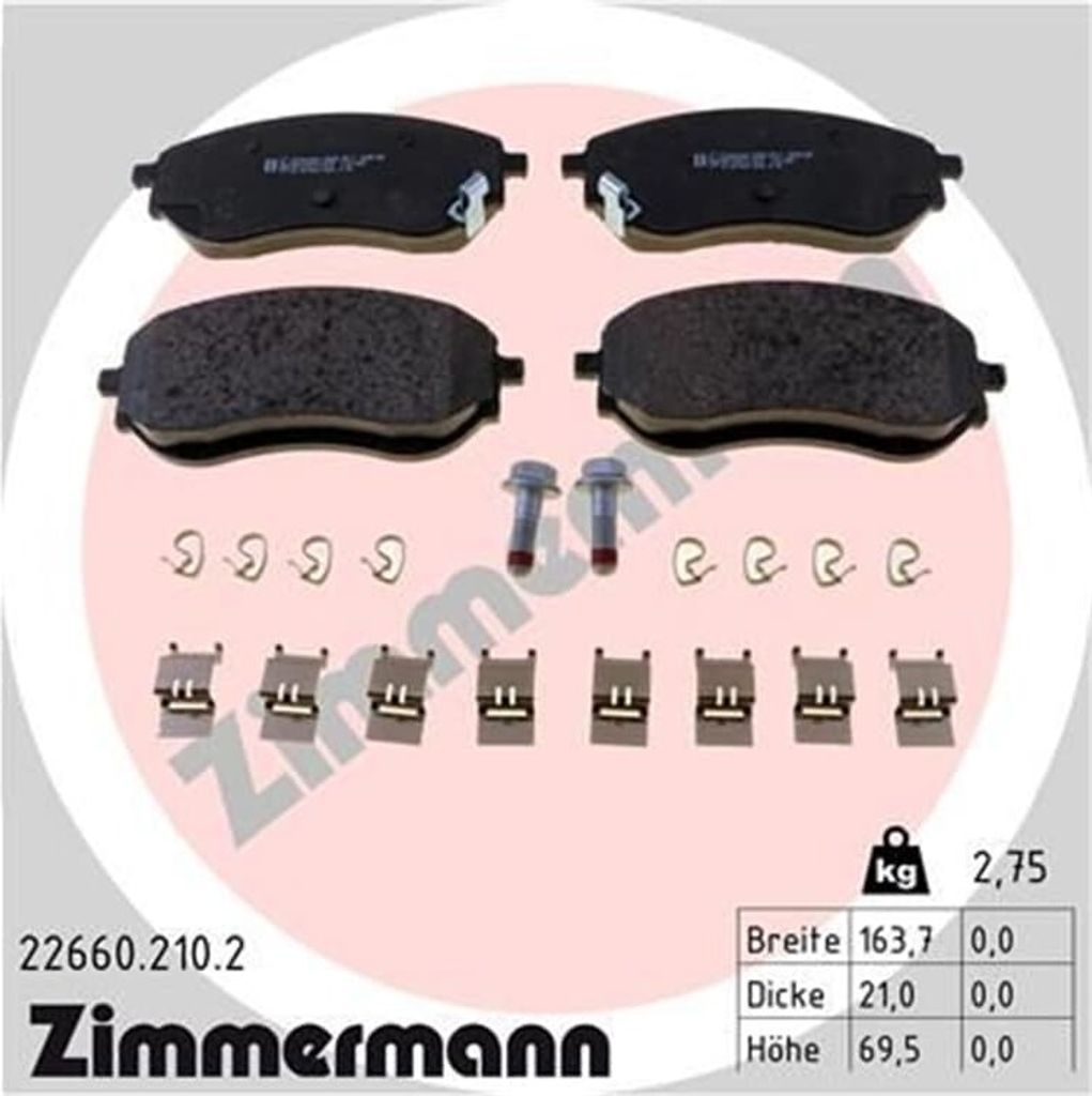 Zimmermann Bremsbeläge für Mercedes X-Klasse