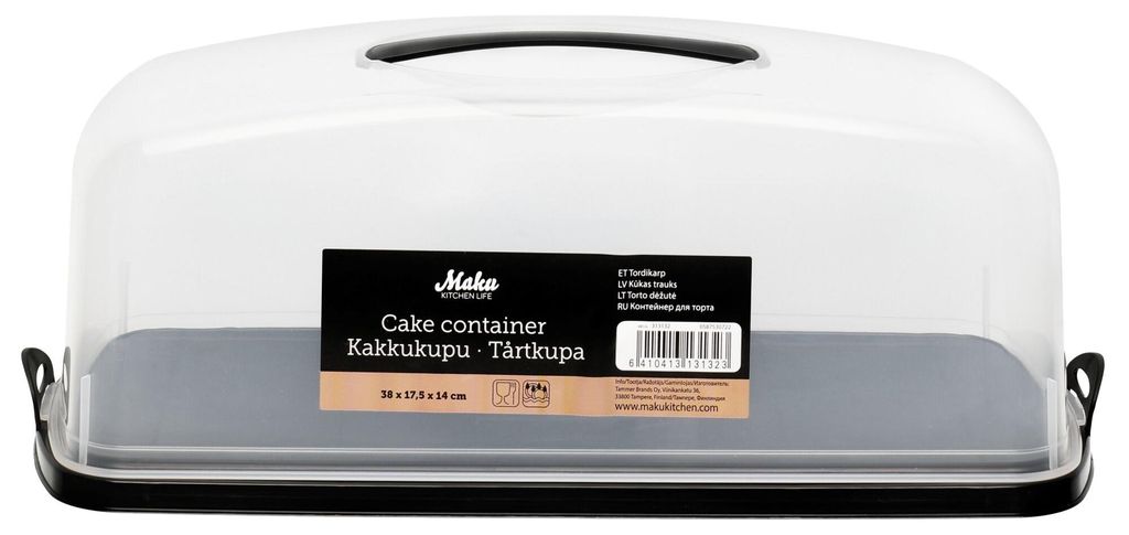 Rechteckiger Kuchenbehälter, 38 x 17,5 x 14 cm Produktbild 