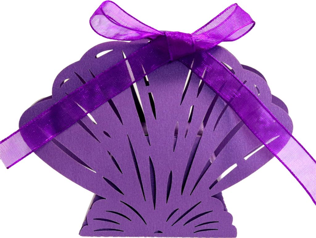 Packung Mit 50 Laser Cut Seashell Shape Candy Boxen, Kreative Geschenk-Boxen Fš¹r Bridal Shower Jahrestag Geburtstag Party Hochzeit Gunst