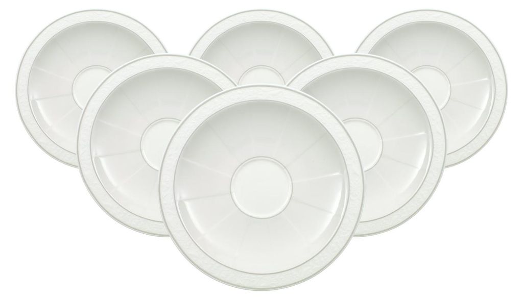 Villeroy & Boch Gray Pearl Kaffeeuntertasse ø 16 cm 6er Set