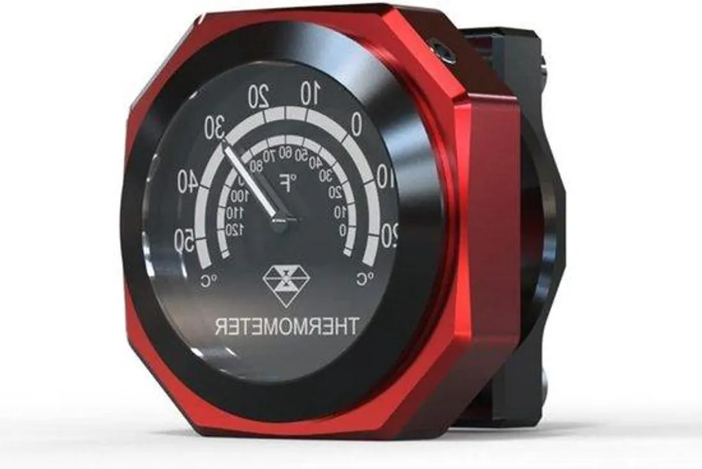 Montre thermomètre moto pour guidon universel étanche et résistant