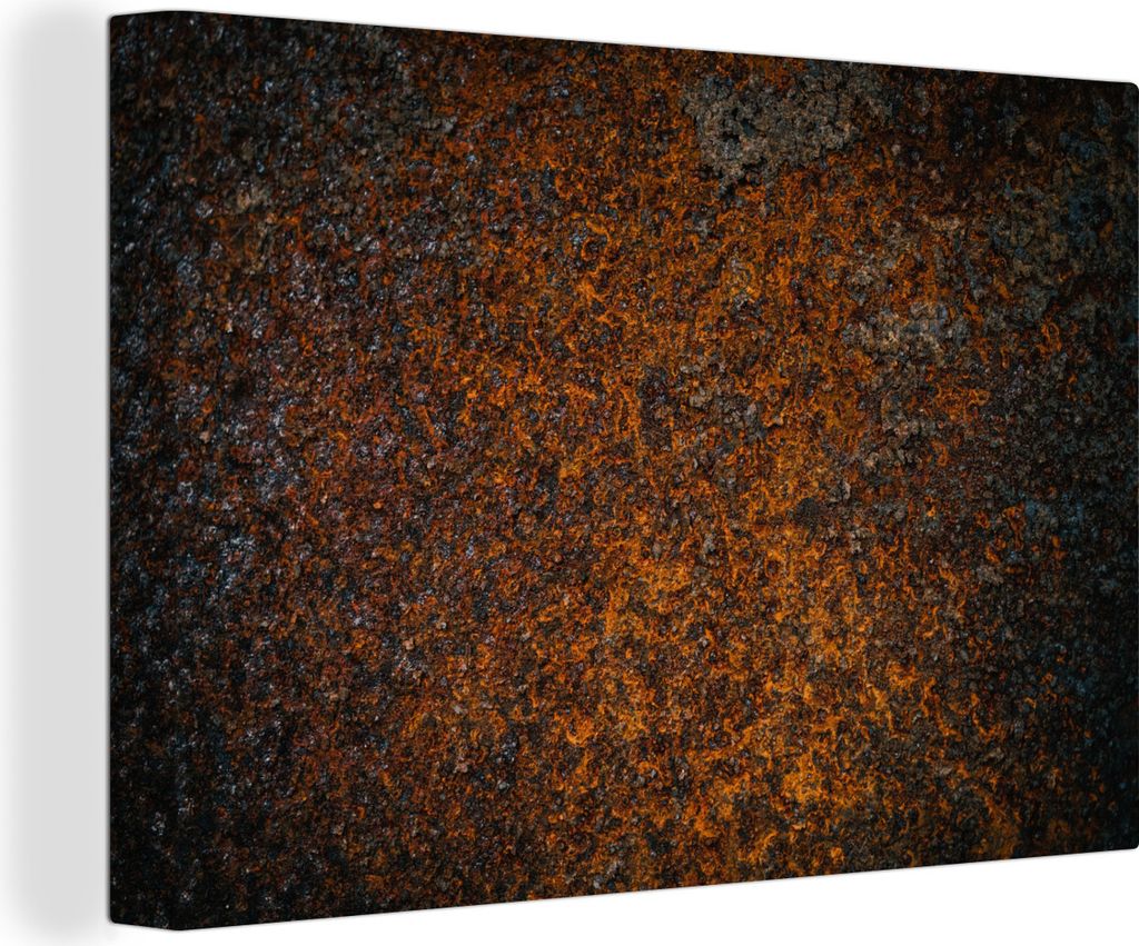 OneMillionCanvasses - Leinwandbilder - 150x100 cm, Metall - Bronze - Rost, Wandbilder Kunstdruck Wanddekoration - Foto auf Leinwand - Gemälde au...