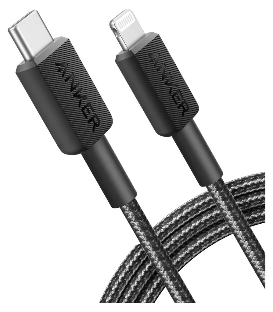 Câble de charge rapide USB-C vers Lightning Anker 322 de 1,8 mètre