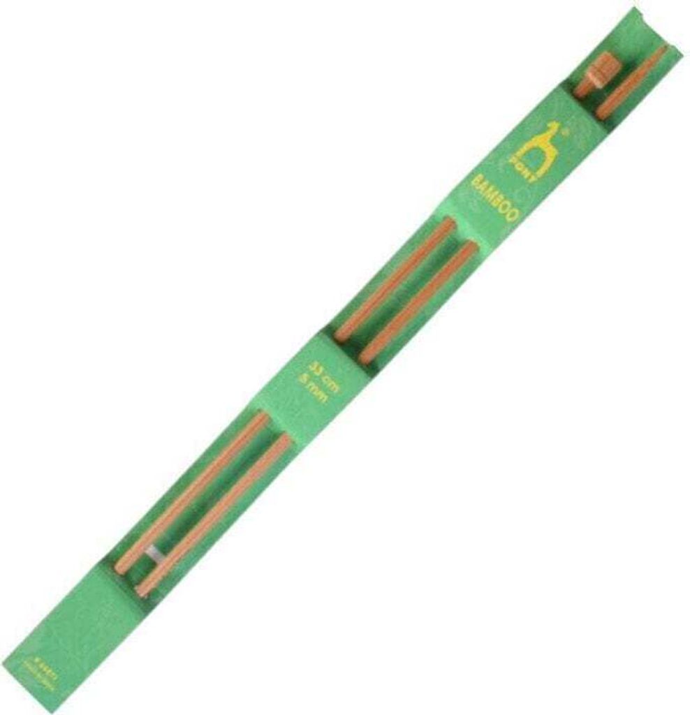 Pony Bamboo Knitting Needle Klassische gerade Nadel 33 cm 5 mm