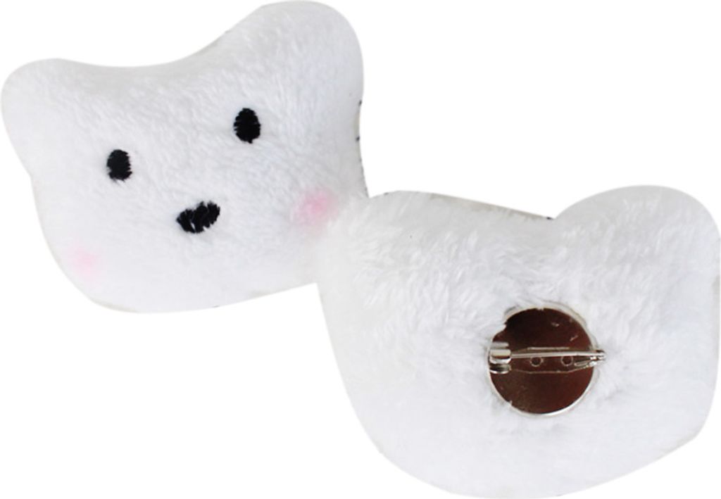 Schöne Kaninchen Bär Plüsch Puppe Brosche Pin Tasche Dekoration Jacke Revers Zubehör-Errötender kleiner Bär