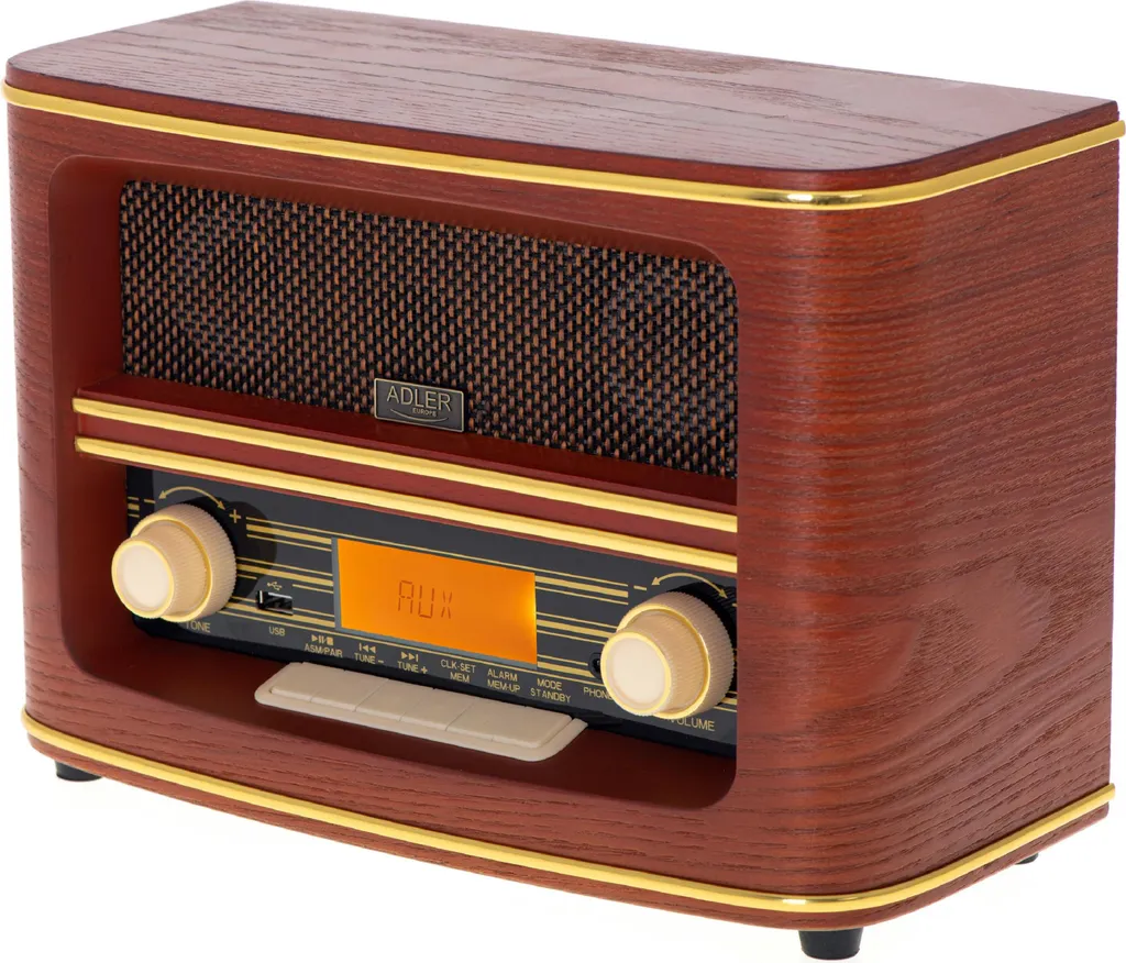 Radio Retro Adler AD 1187 : Fini les Réveils Difficiles avec son Alarme