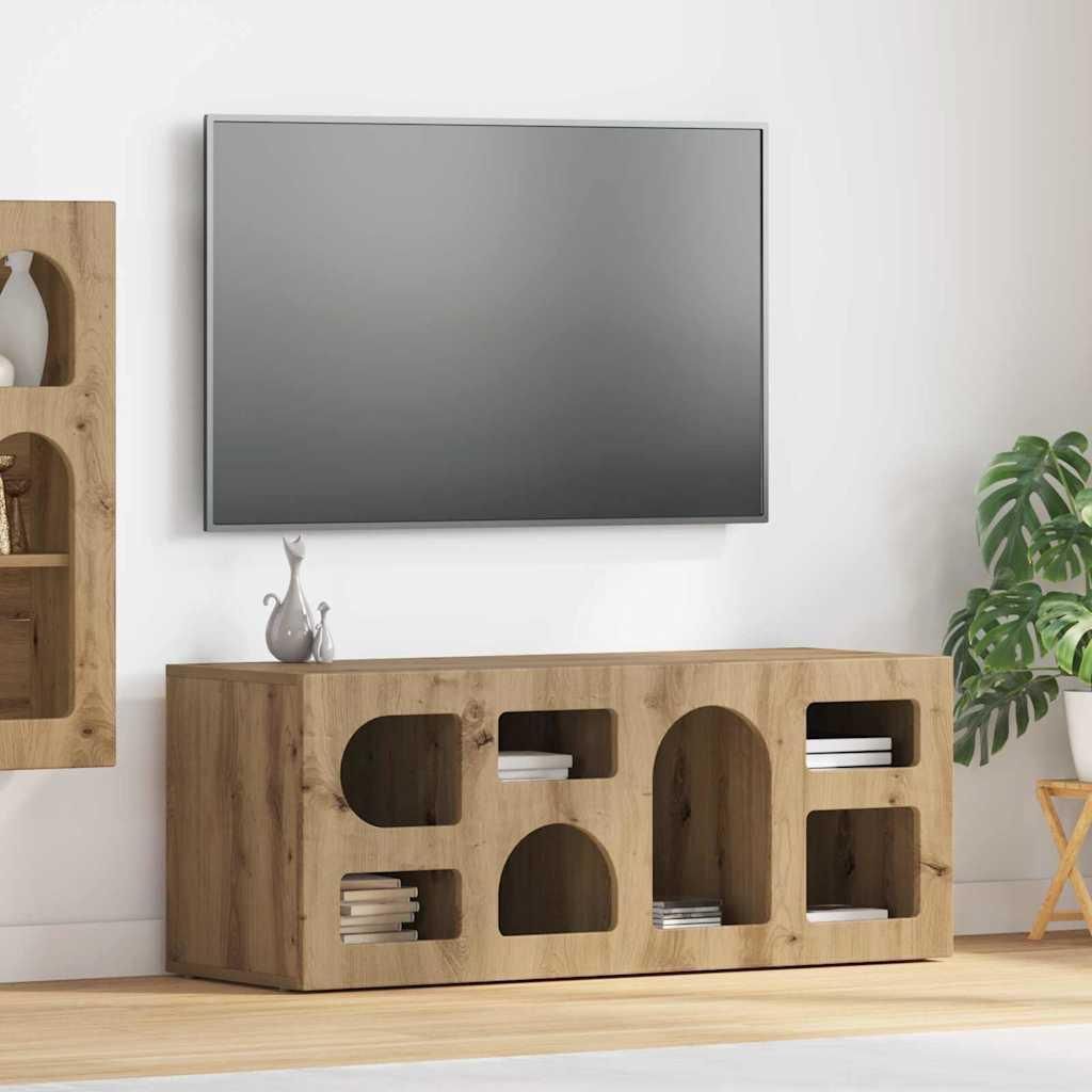 Maison Exclusive - TV-Schränk Artisan-Eiche 100 x 35 x 40 cm Holzwerkstoff