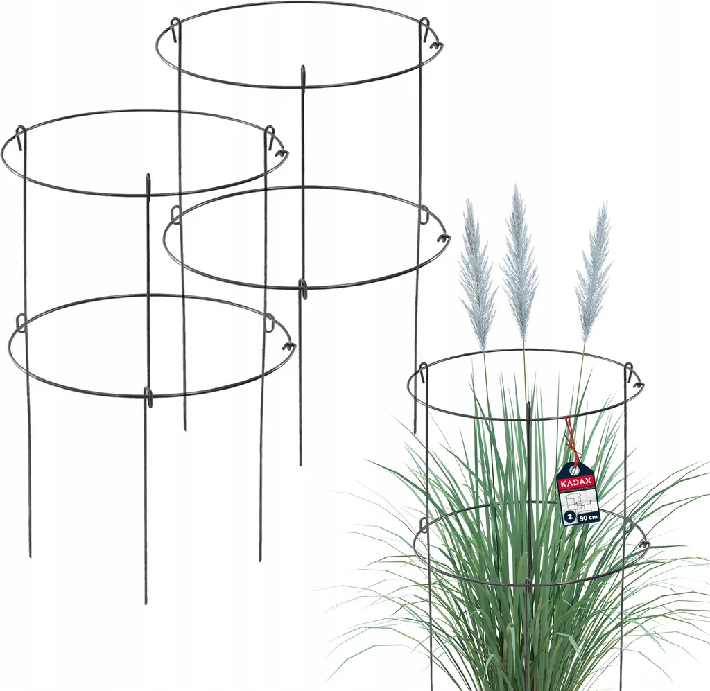 Soutien pour plantes vivaces contre l'affaissement - Support acier 90 cm