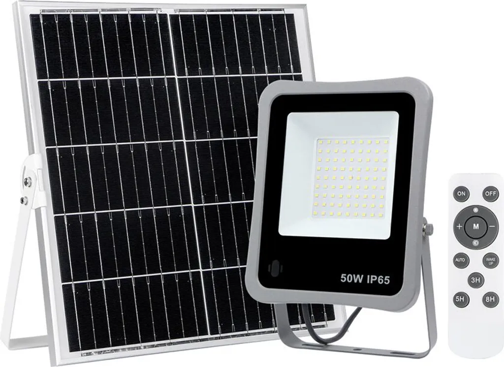 Luminaire solaire 50W BARES Italux : éclairer un parking ou une allée LED