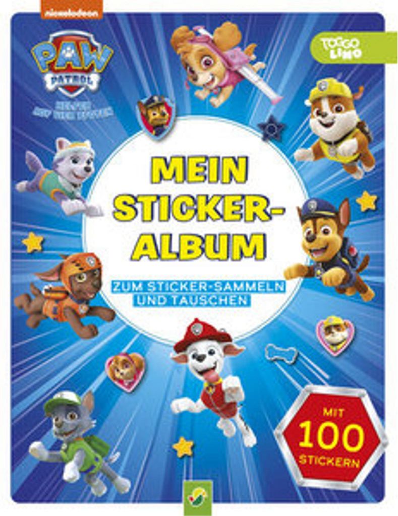 PAW Patrol Mein Stickeralbum mit 100 Stickern Obrázok produktu 