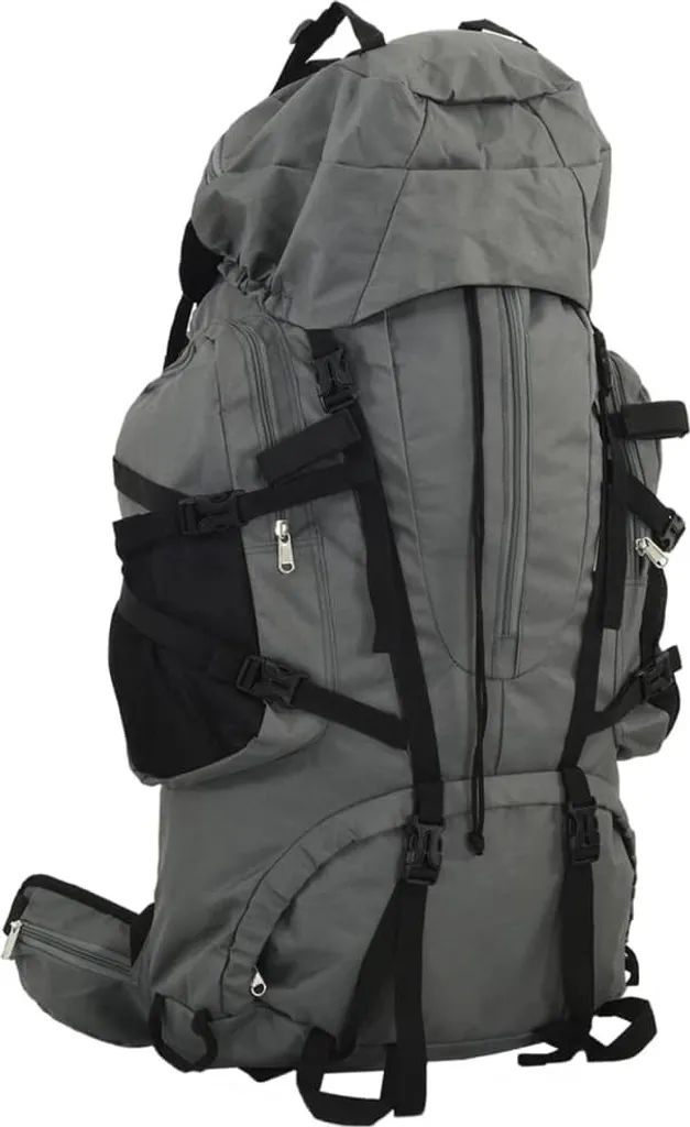 Zaino da Montagna 100L Oxford Grigio - Carico Pesante e Comfort