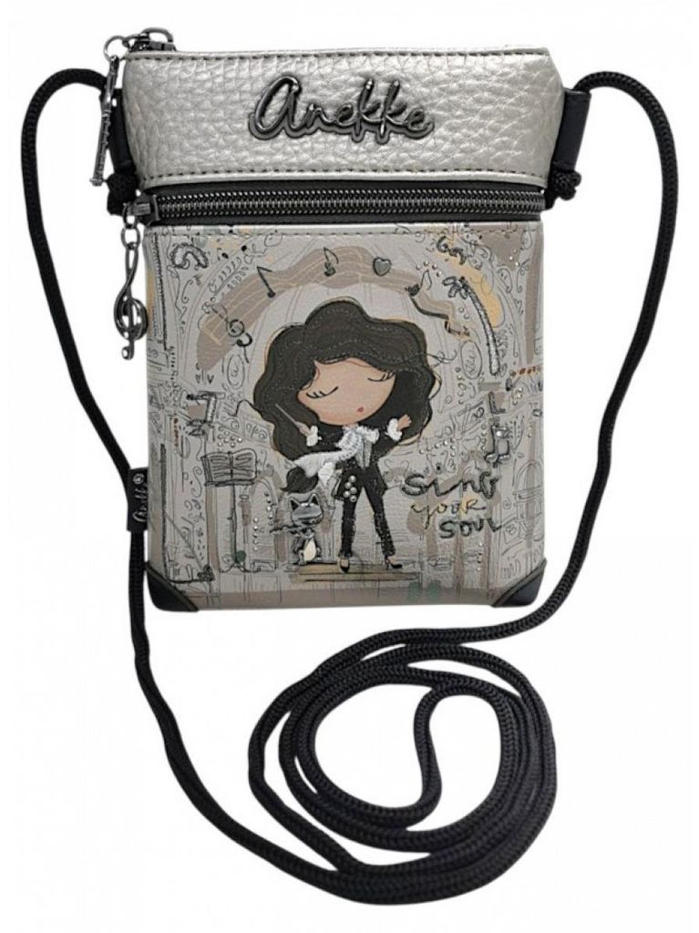 Anekke Mini Bolso Bandolera Damenaccessoires Tasche Grau Produktbild 