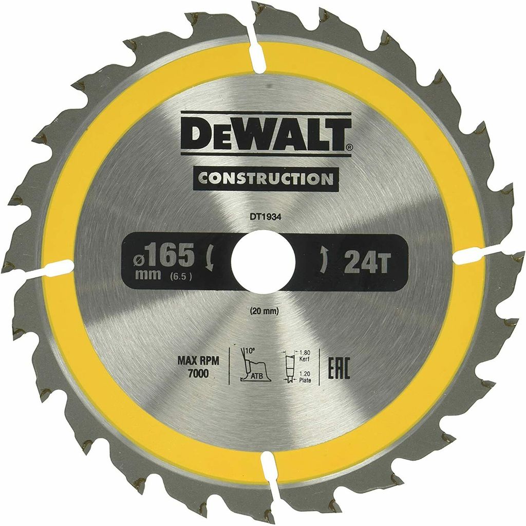 DeWalt Bau-Kreissägeblatt  216 x 30 mm 24WZ, für schnelle Produktbild 