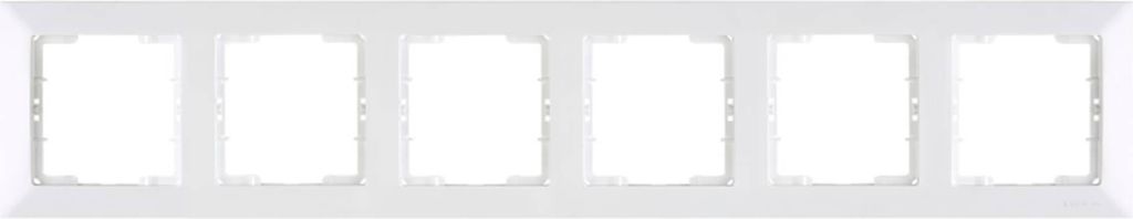 Mutlusan Candela 6-fach Rahmen horizontal weiss für 6 Module