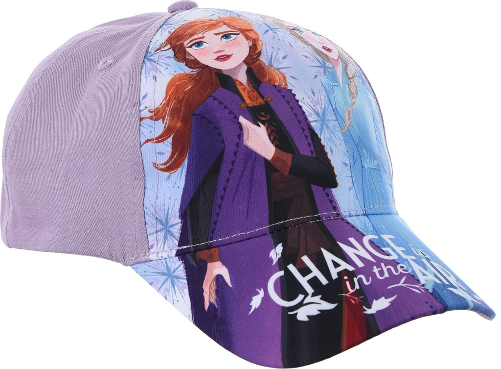 Sun City Frozen - Die Eiskönigin Anna & ELSA Kinder Kappe Mädchen Baseball-Cap Mütze (as3, Numeric, Numeric_52, Lila)