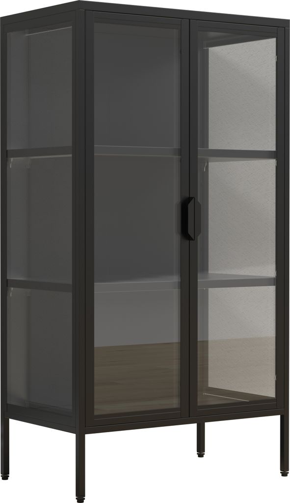 Vetrina FlokaM 2 porte nera. Immagine del prodotto 