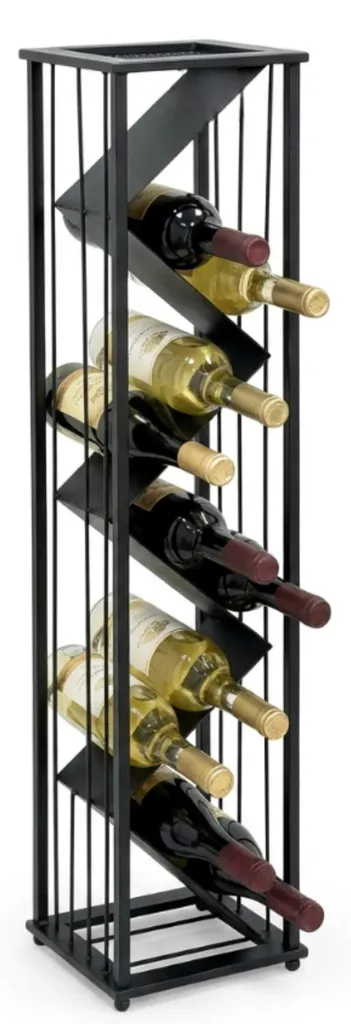 DanDiBo 96693 Casier à vin Métal Noir Debout - Porte-bouteille Moderne