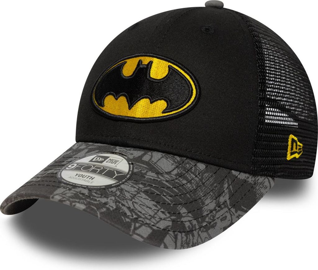 New Era Kinder 9Forty Trucker Mesh Cap - BATMAN