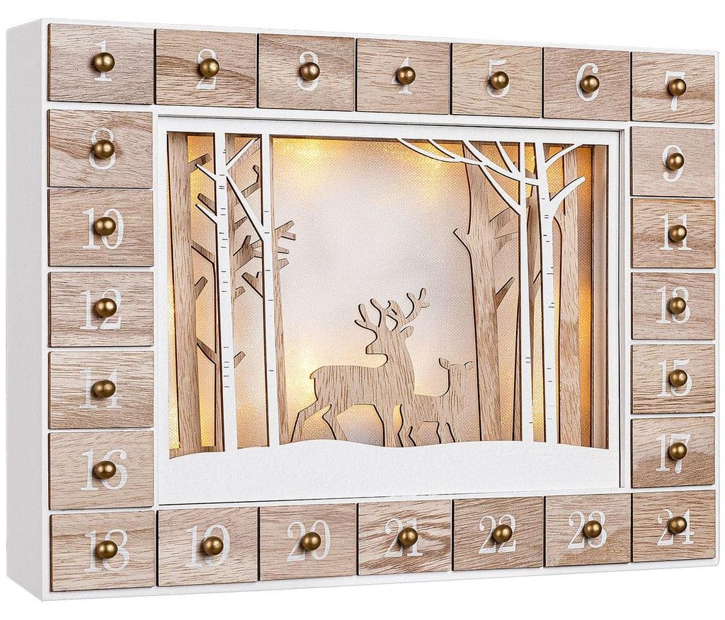 Spielwerk Calendario dell'Avvento Legno Riutilizzabile 24 Immagine del prodotto 