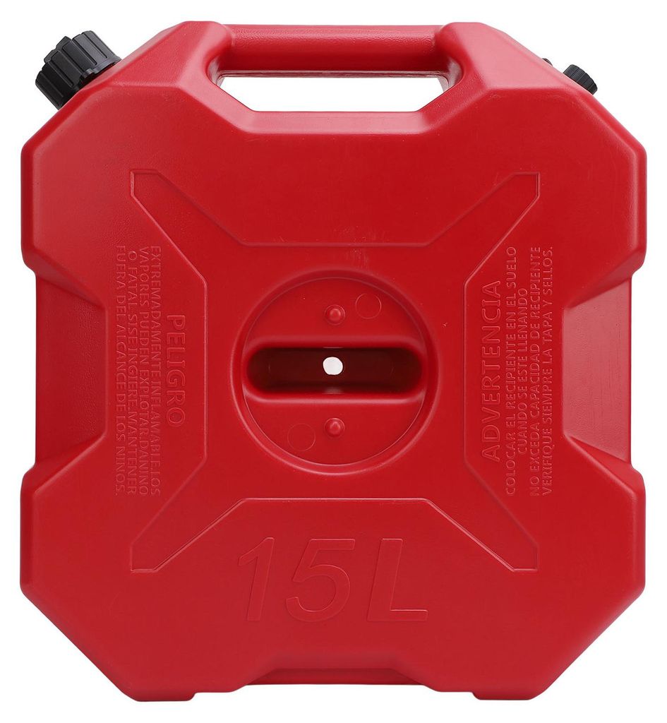 15L 4 Gallonen Ersatzkraftstofftank, rot, Mehrzweck-Öl-Benzin-Aufbewahrungskanister für Autos, Motorräder, UTV, ATV, Geländefahrzeuge, ohne Hal...
