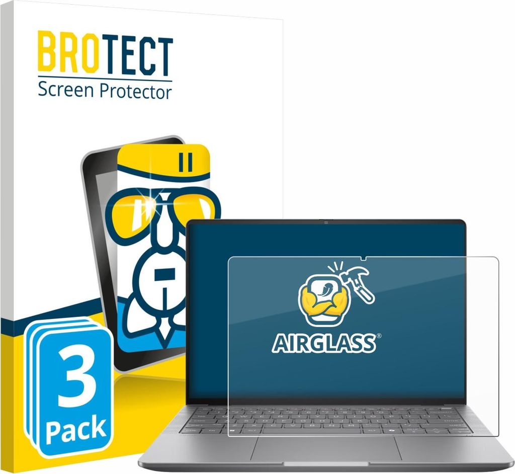 3x BROTECT Schutzglas für HP Zbook Ultra G1a 14" Schutzfolie Panzer Folie Glas Display Schutz klar