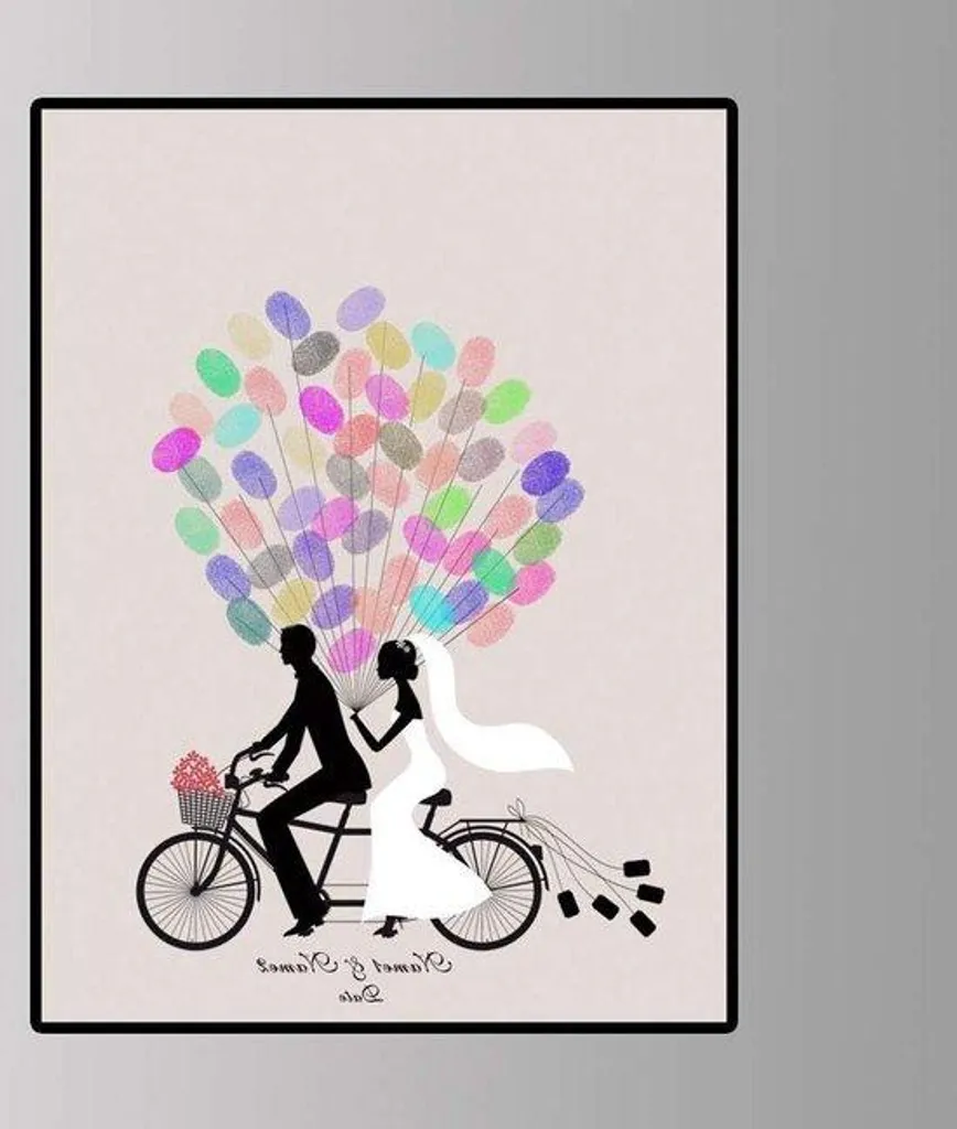 Poster Livre d'Or 30x40 Artisanal avec 6 Couleurs d'Encre et Stylos